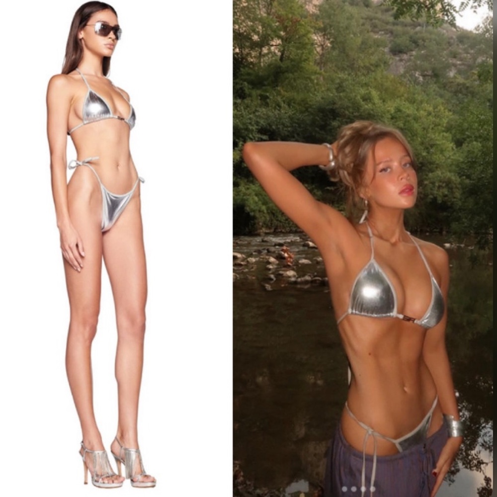 I.AM.GIA Aloha Bikini Bottoms in Silver